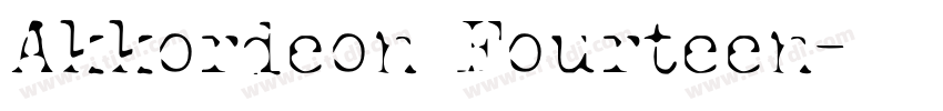 Akkordeon Fourteen字体转换 Akkordeon Fourteen字体转换